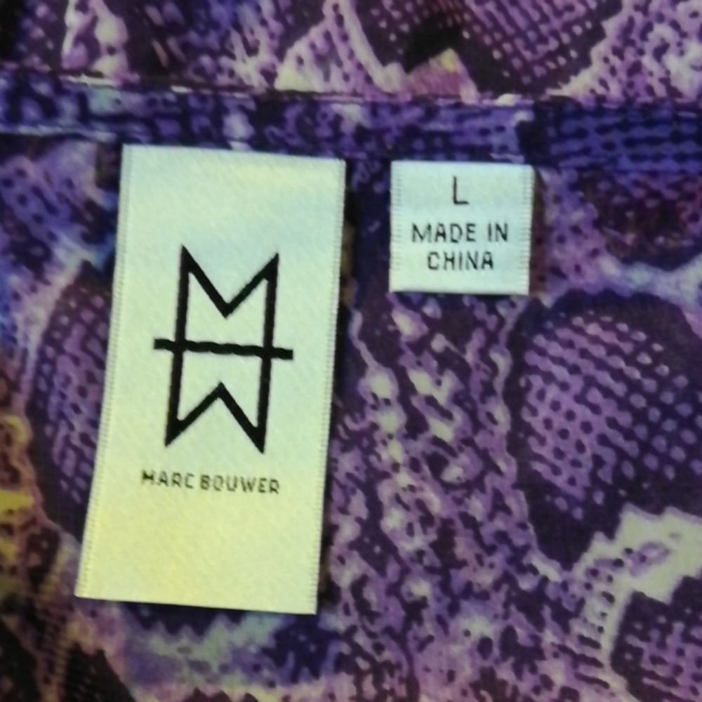 Purple Python Ruffle Top - image 7